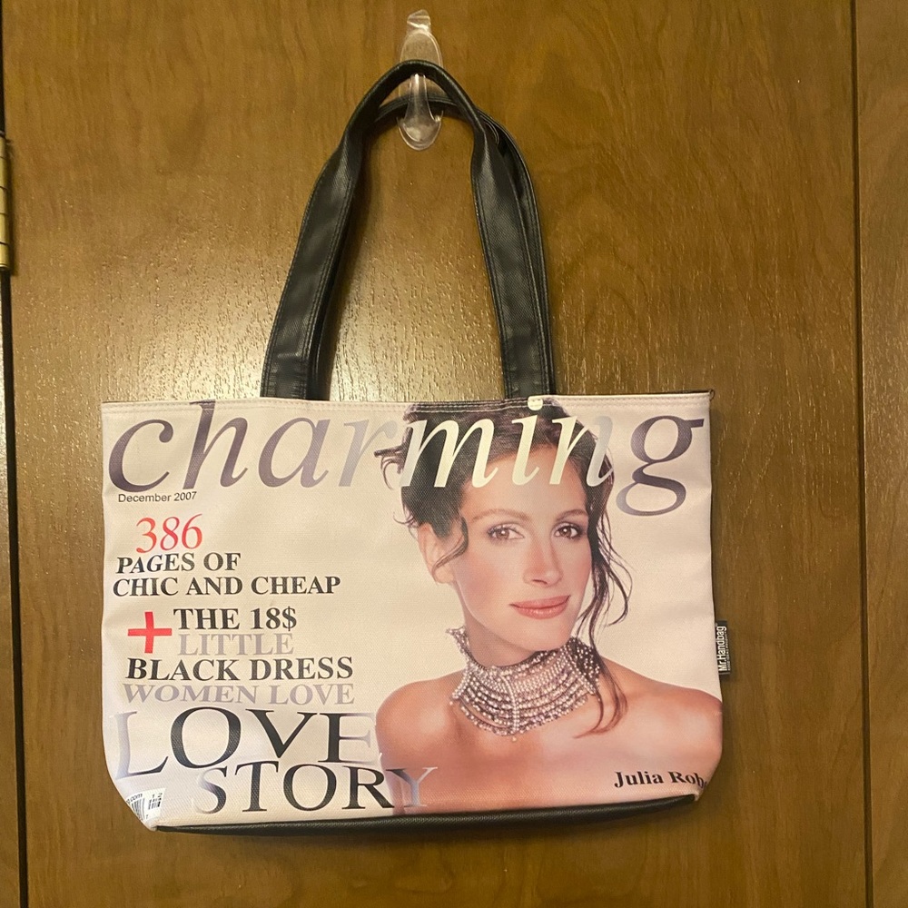 Mr handbag magazine cover tote julia roberts
